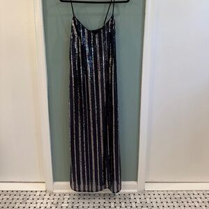 Sequin spaghetti strap dress